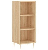VidaXL Dressoir 34,5x32,5x90 cm bewerkt hout sonoma eikenkleurig
