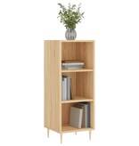 VidaXL Dressoir 34,5x32,5x90 cm bewerkt hout sonoma eikenkleurig
