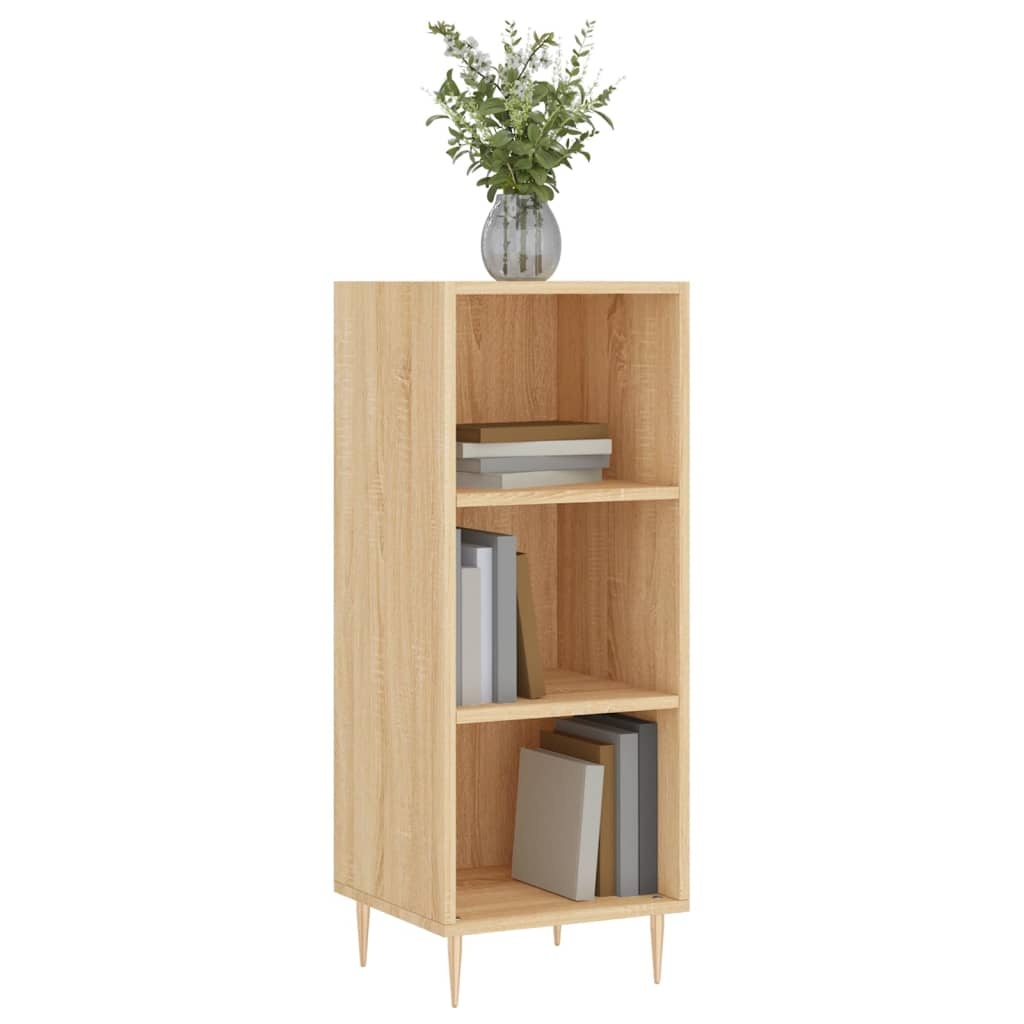 VidaXL Dressoir 34,5x32,5x90 cm bewerkt hout sonoma eikenkleurig