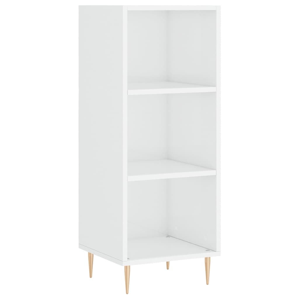 VidaXL Dressoir 34,5x32,5x90 cm bewerkt hout hoogglans wit