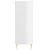 VidaXL Dressoir 34,5x32,5x90 cm bewerkt hout hoogglans wit