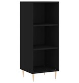 VidaXL Dressoir 34,5x32,5x90 cm bewerkt hout zwart