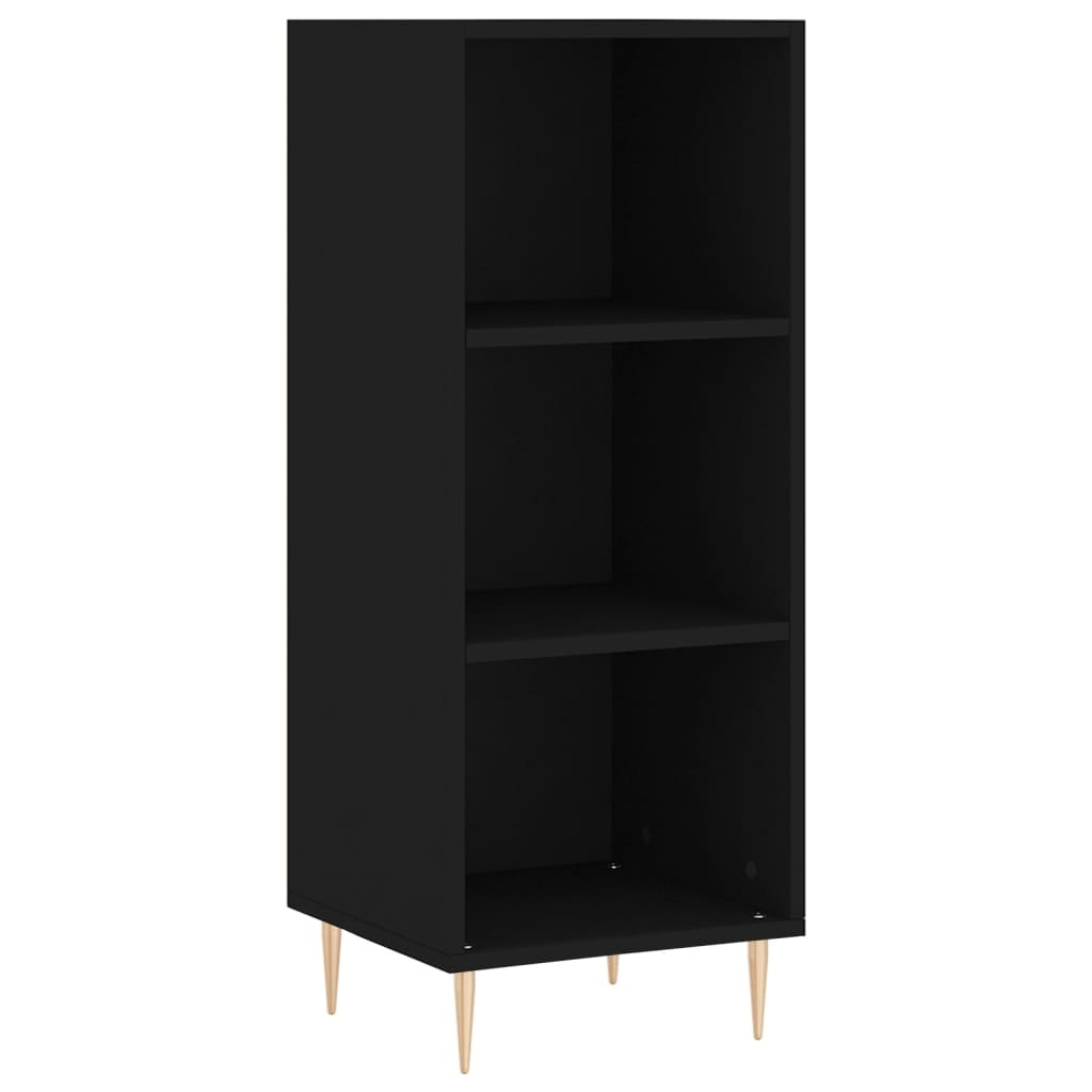 VidaXL Dressoir 34,5x32,5x90 cm bewerkt hout zwart