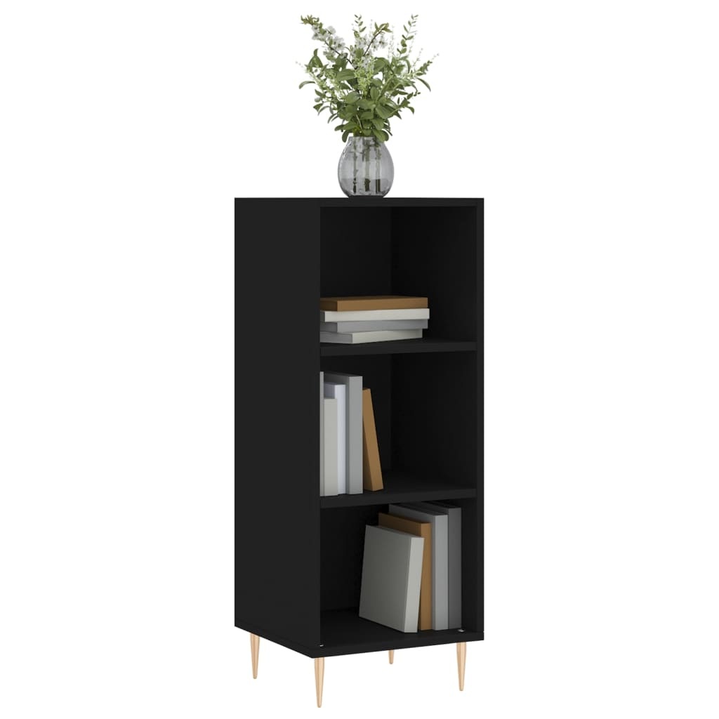 VidaXL Dressoir 34,5x32,5x90 cm bewerkt hout zwart