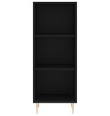 VidaXL Dressoir 34,5x32,5x90 cm bewerkt hout zwart