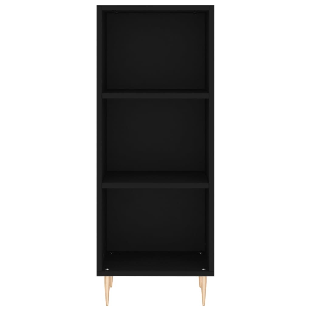 VidaXL Dressoir 34,5x32,5x90 cm bewerkt hout zwart