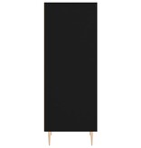 VidaXL Dressoir 34,5x32,5x90 cm bewerkt hout zwart