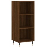 VidaXL Dressoir 34,5x32,5x90 cm bewerkt hout bruineikenkleurig