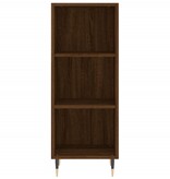 VidaXL Dressoir 34,5x32,5x90 cm bewerkt hout bruineikenkleurig
