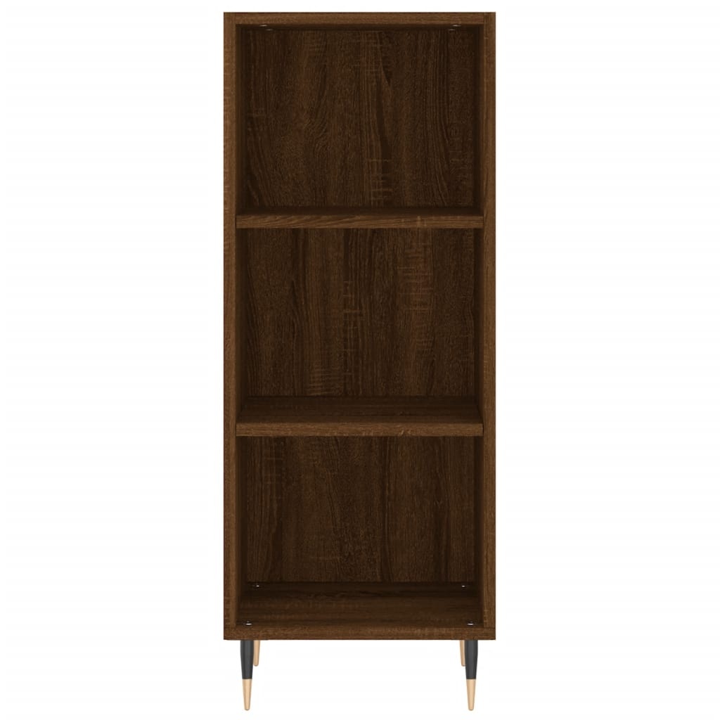 VidaXL Dressoir 34,5x32,5x90 cm bewerkt hout bruineikenkleurig