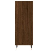 VidaXL Dressoir 34,5x32,5x90 cm bewerkt hout bruineikenkleurig