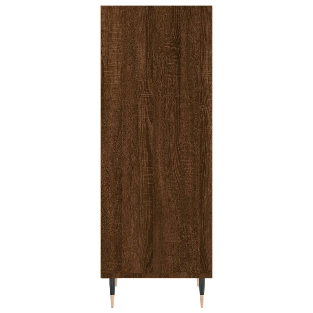 VidaXL Dressoir 34,5x32,5x90 cm bewerkt hout bruineikenkleurig