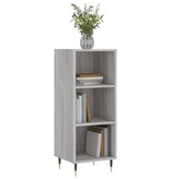 VidaXL Dressoir 34,5x32,5x90 cm bewerkt hout grijs sonoma eikenkleurig