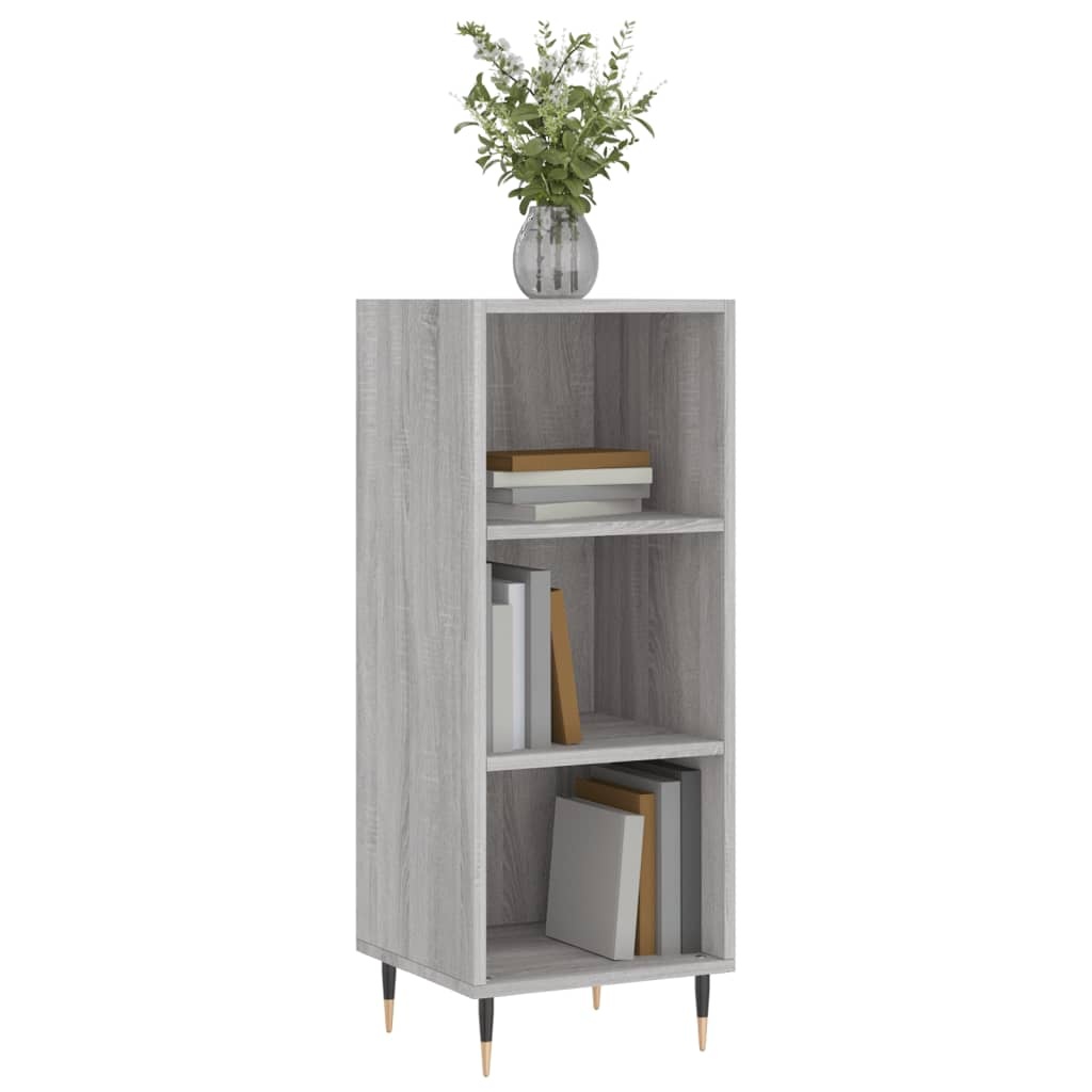 VidaXL Dressoir 34,5x32,5x90 cm bewerkt hout grijs sonoma eikenkleurig