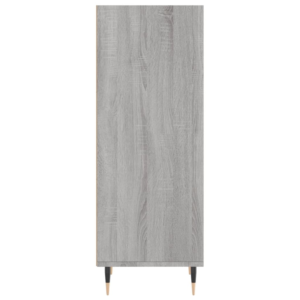 VidaXL Dressoir 34,5x32,5x90 cm bewerkt hout grijs sonoma eikenkleurig