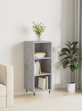 VidaXL Dressoir 34,5x32,5x90 cm bewerkt hout betongrijs