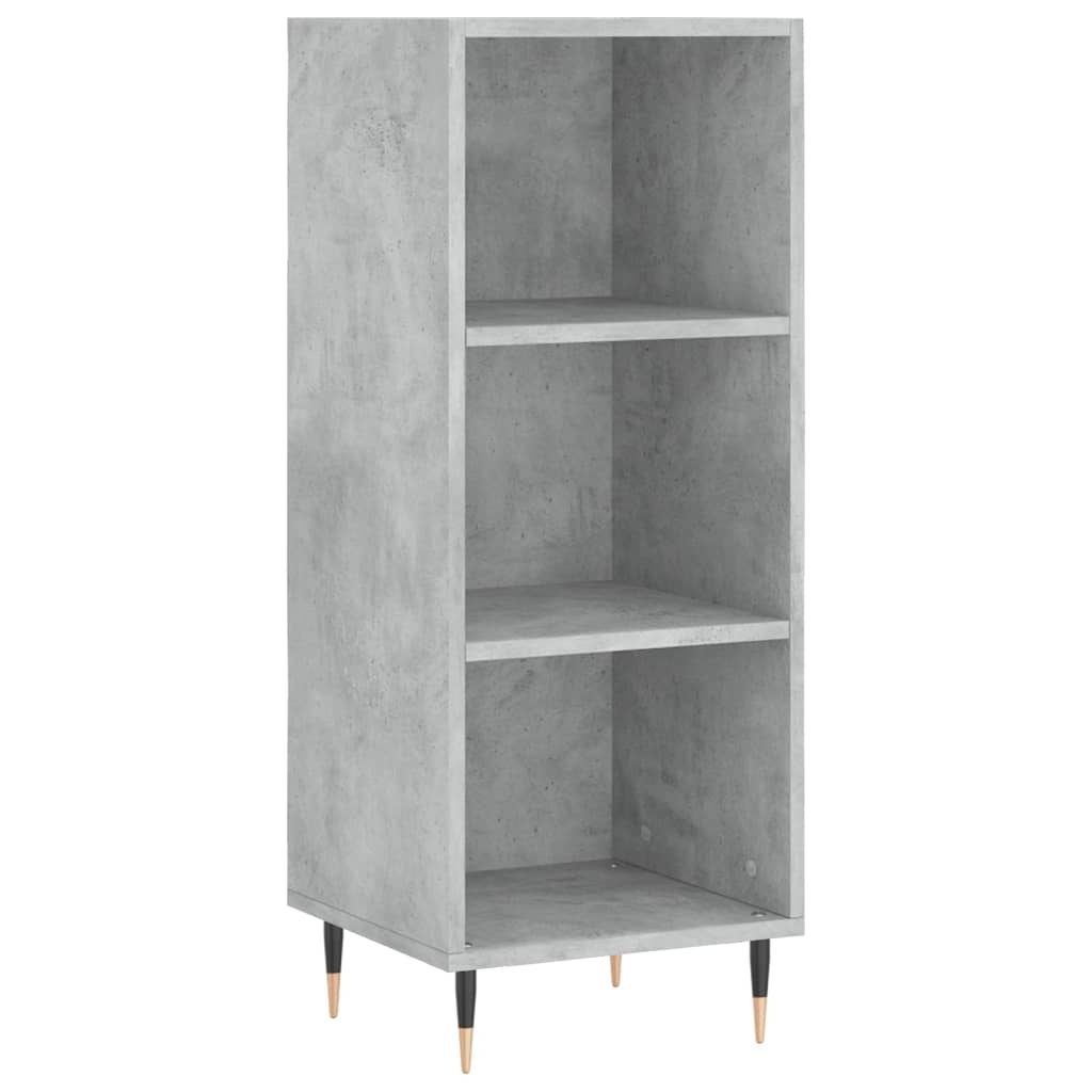 VidaXL Dressoir 34,5x32,5x90 cm bewerkt hout betongrijs