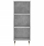 VidaXL Dressoir 34,5x32,5x90 cm bewerkt hout betongrijs