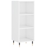 VidaXL Dressoir 34,5x32,5x90 cm bewerkt hout hoogglans wit