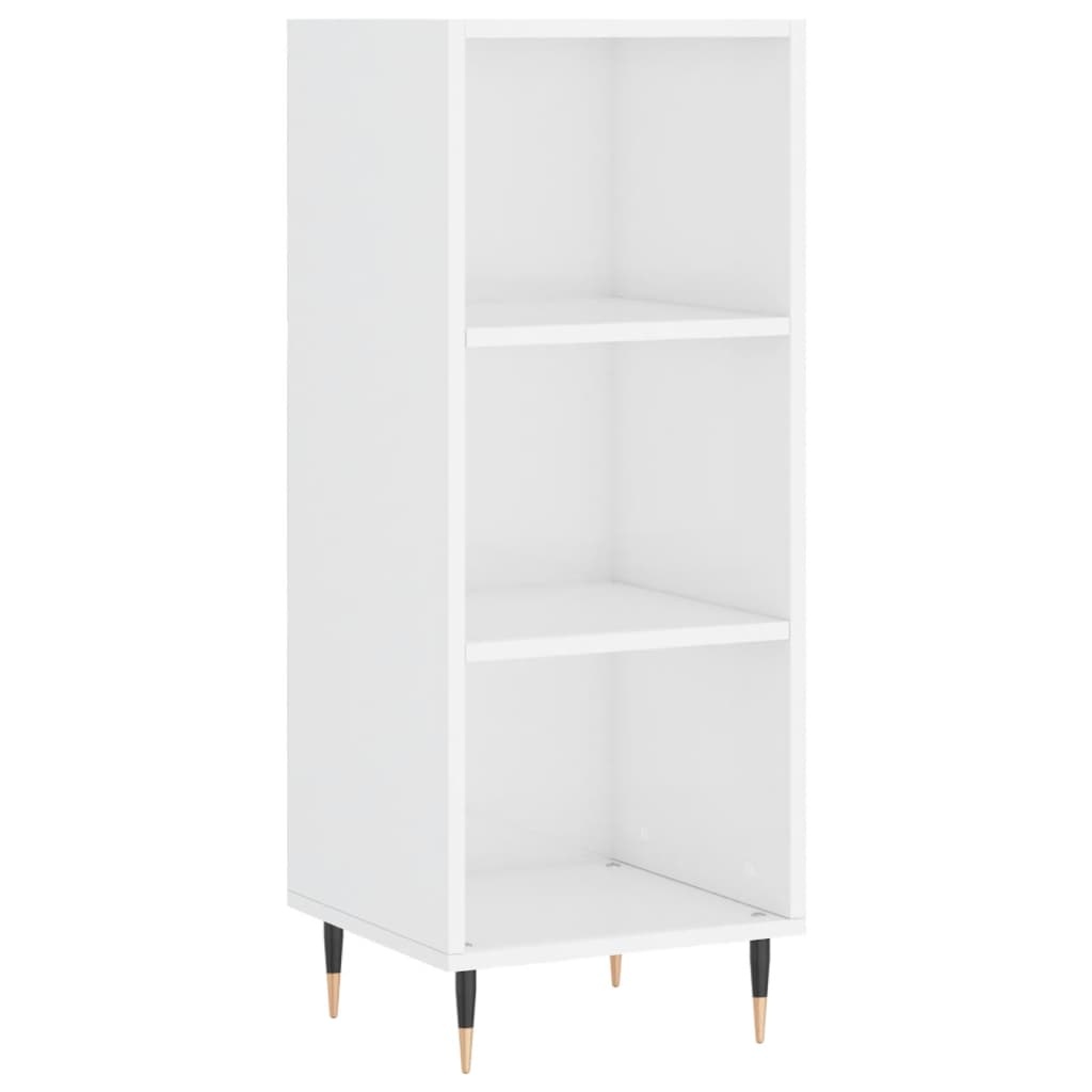 VidaXL Dressoir 34,5x32,5x90 cm bewerkt hout hoogglans wit
