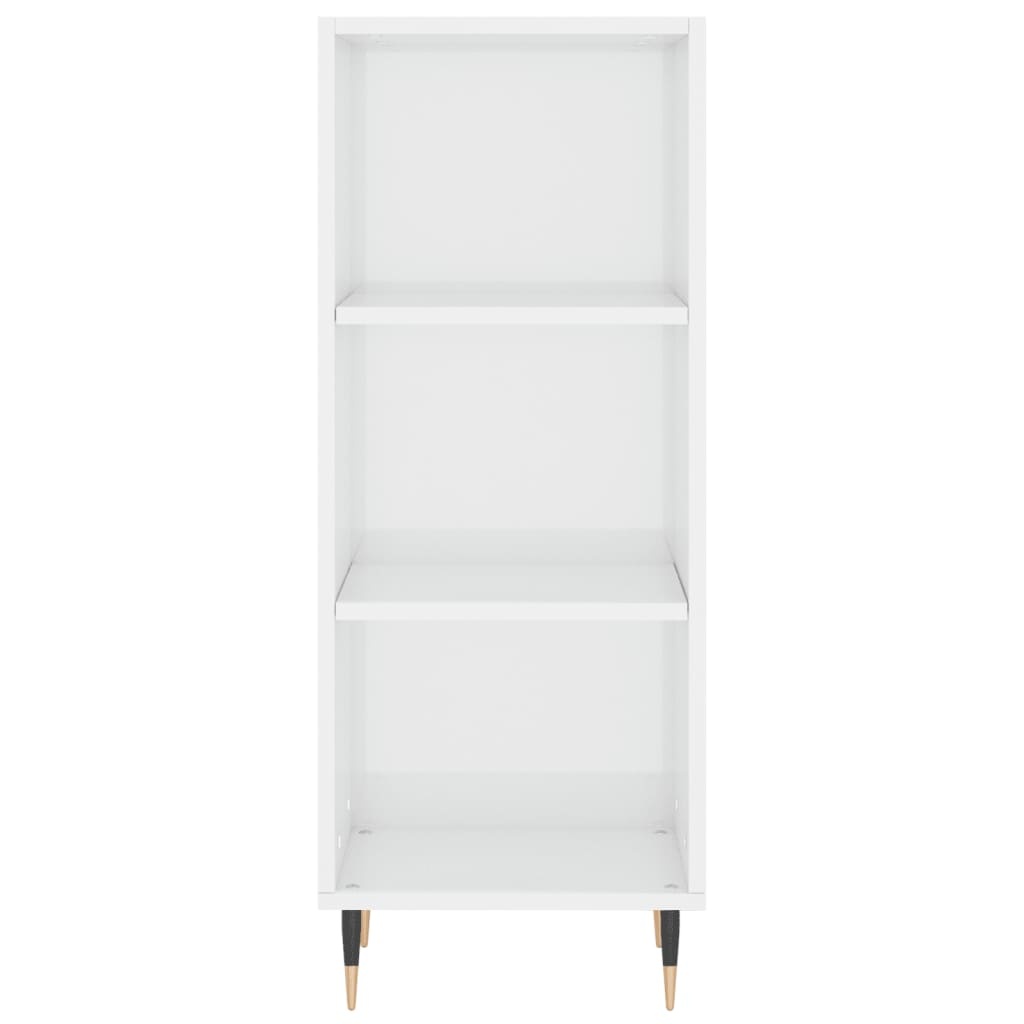 VidaXL Dressoir 34,5x32,5x90 cm bewerkt hout hoogglans wit