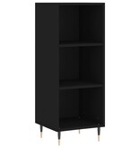 VidaXL Dressoir 34,5x32,5x90 cm bewerkt hout zwart