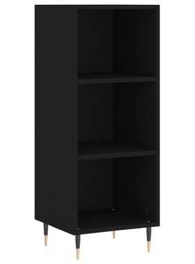 VidaXL Dressoir 34,5x32,5x90 cm bewerkt hout zwart