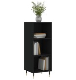 VidaXL Dressoir 34,5x32,5x90 cm bewerkt hout zwart