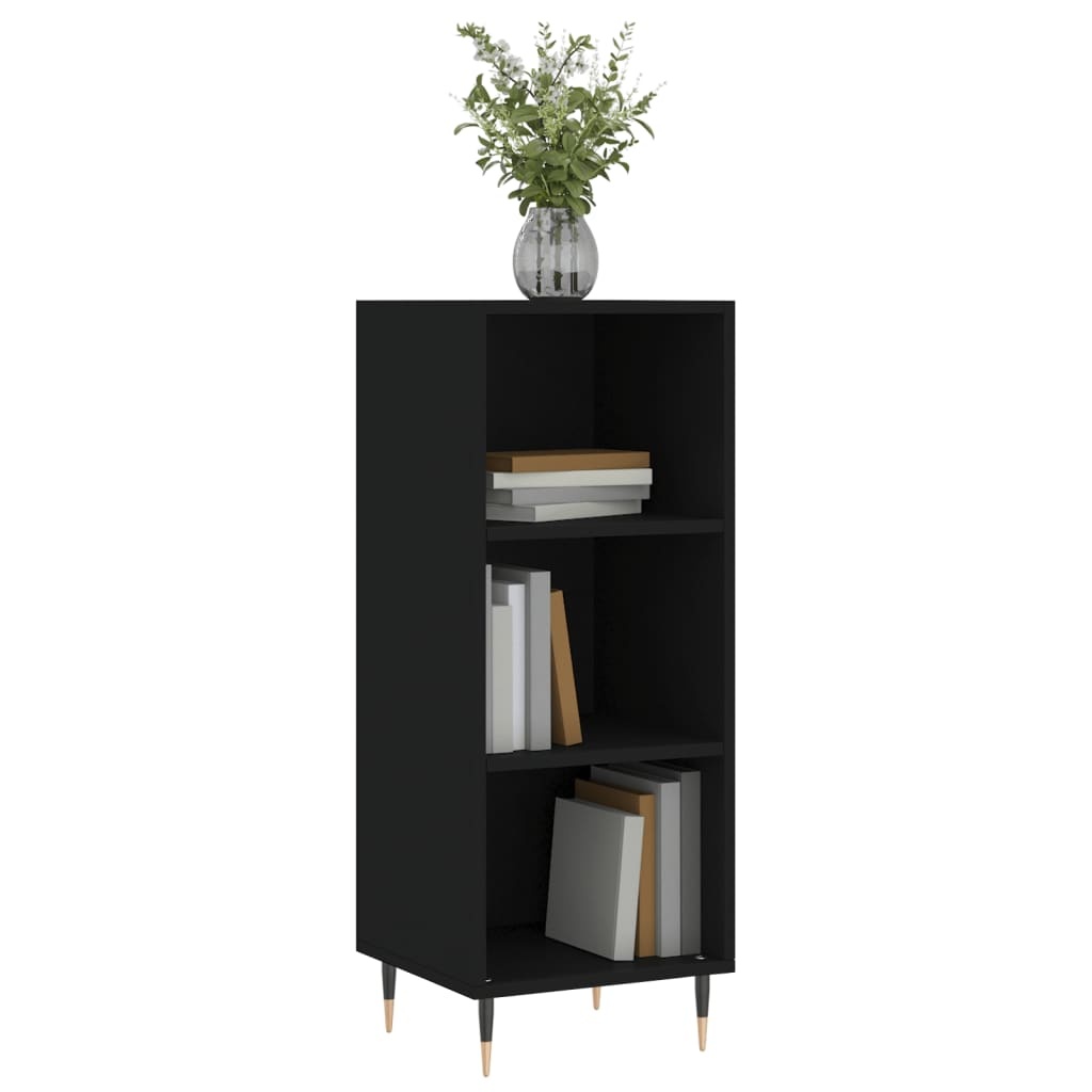 VidaXL Dressoir 34,5x32,5x90 cm bewerkt hout zwart