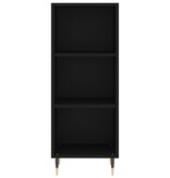 VidaXL Dressoir 34,5x32,5x90 cm bewerkt hout zwart