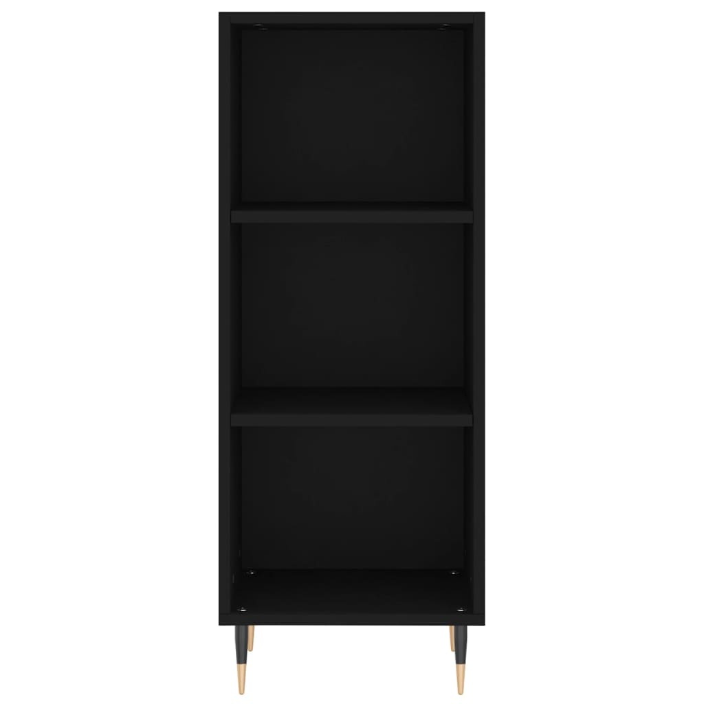 VidaXL Dressoir 34,5x32,5x90 cm bewerkt hout zwart
