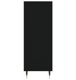 VidaXL Dressoir 34,5x32,5x90 cm bewerkt hout zwart
