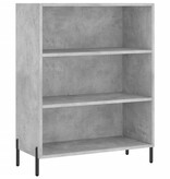 VidaXL Schappenkast 69,5x32,5x90 cm bewerkt hout betongrijs