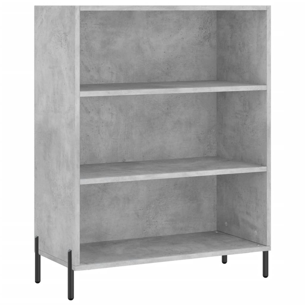 VidaXL Schappenkast 69,5x32,5x90 cm bewerkt hout betongrijs