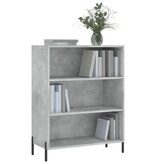VidaXL Schappenkast 69,5x32,5x90 cm bewerkt hout betongrijs