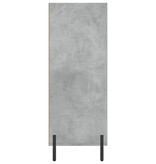 VidaXL Schappenkast 69,5x32,5x90 cm bewerkt hout betongrijs