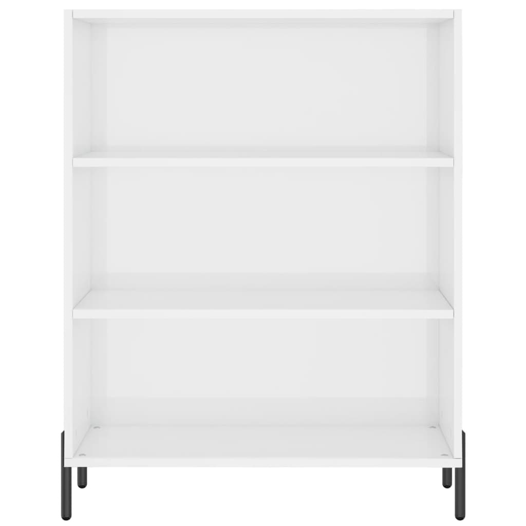 VidaXL Schappenkast 69,5x32,5x90 cm bewerkt hout hoogglans wit