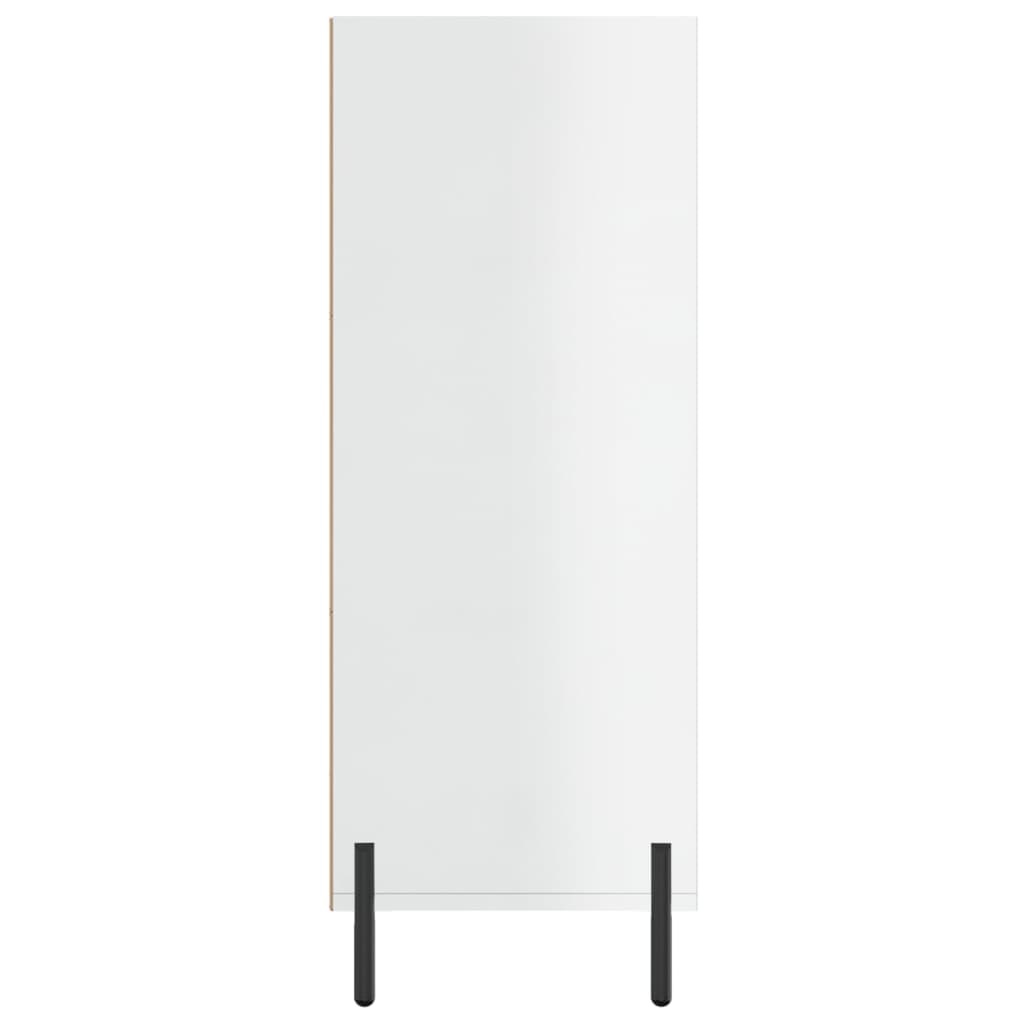 VidaXL Schappenkast 69,5x32,5x90 cm bewerkt hout hoogglans wit