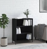 VidaXL vidaXLSchappenkast 69,5x32,5x90 cm bewerkt hout zwart