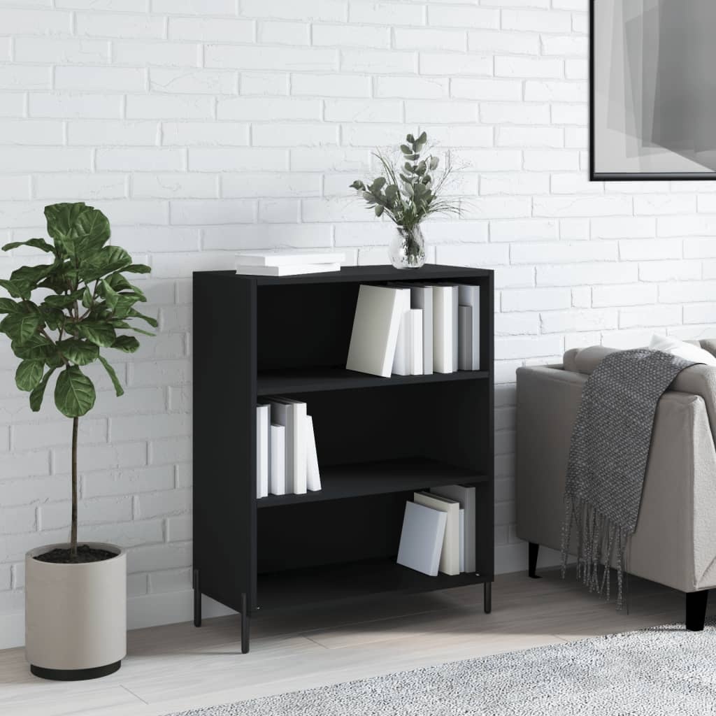 VidaXL vidaXLSchappenkast 69,5x32,5x90 cm bewerkt hout zwart