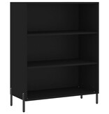 VidaXL vidaXLSchappenkast 69,5x32,5x90 cm bewerkt hout zwart