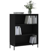 VidaXL vidaXLSchappenkast 69,5x32,5x90 cm bewerkt hout zwart