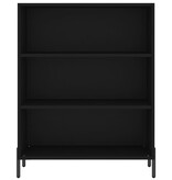 VidaXL vidaXLSchappenkast 69,5x32,5x90 cm bewerkt hout zwart