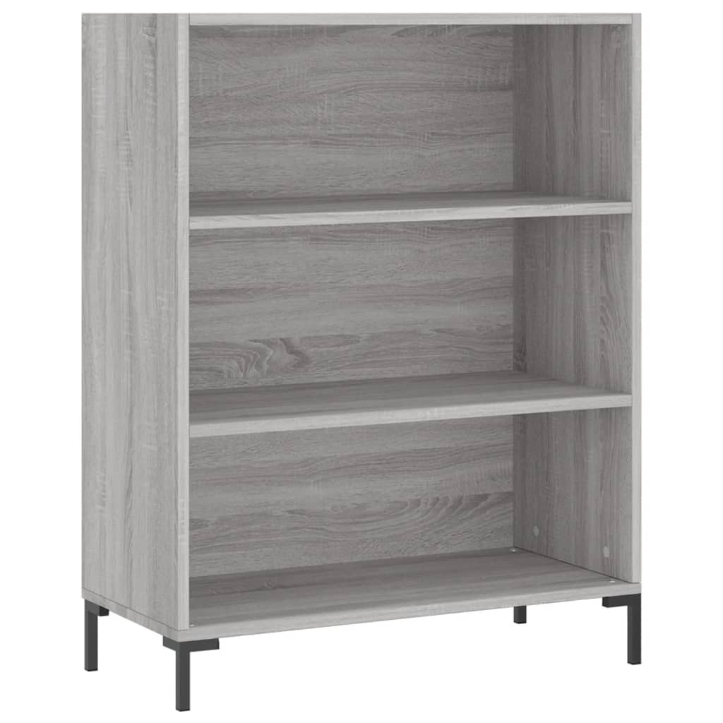 VidaXL Boekenkast 69,5x32,5x90 cm bewerkt hout grijs sonoma eikenkleur