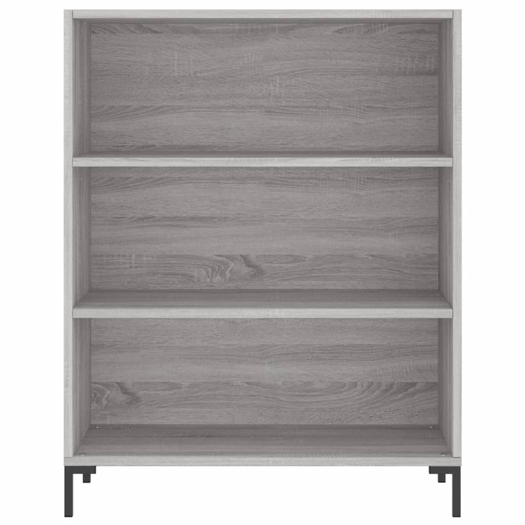 VidaXL Boekenkast 69,5x32,5x90 cm bewerkt hout grijs sonoma eikenkleur