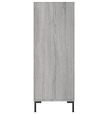 VidaXL Boekenkast 69,5x32,5x90 cm bewerkt hout grijs sonoma eikenkleur
