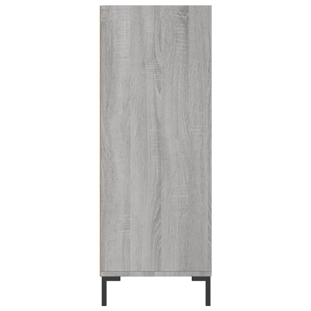 VidaXL Boekenkast 69,5x32,5x90 cm bewerkt hout grijs sonoma eikenkleur