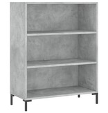 VidaXL Boekenkast 69,5x32,5x90 cm bewerkt hout betongrijs