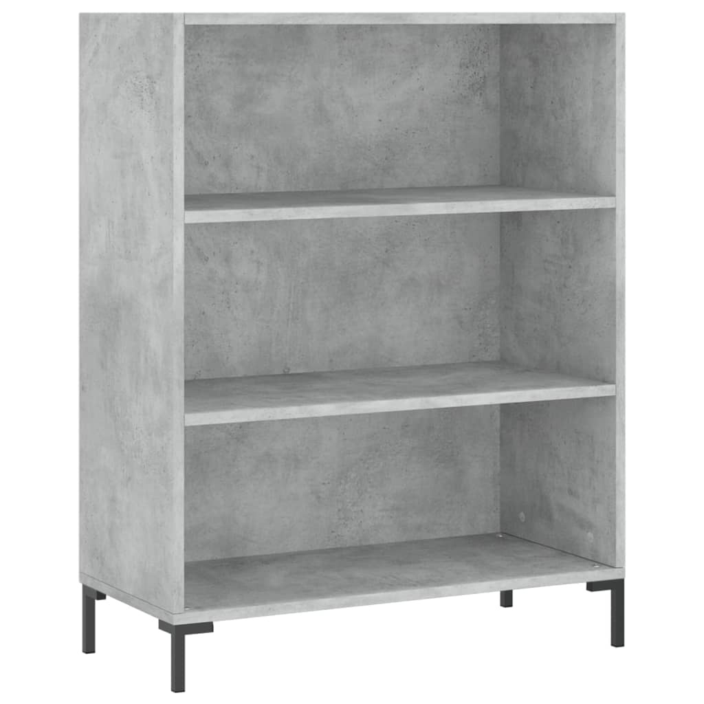 VidaXL Boekenkast 69,5x32,5x90 cm bewerkt hout betongrijs