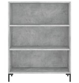 VidaXL Boekenkast 69,5x32,5x90 cm bewerkt hout betongrijs
